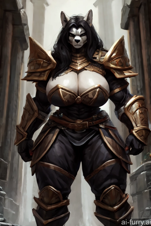 Muscular Big Ass Messy Serious Black Hair Orgasm 40s Huge Boobs Tall Thick Fantasy Armor