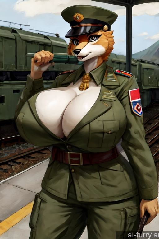 Train One Huge Boobs Milf Military Russian 30s