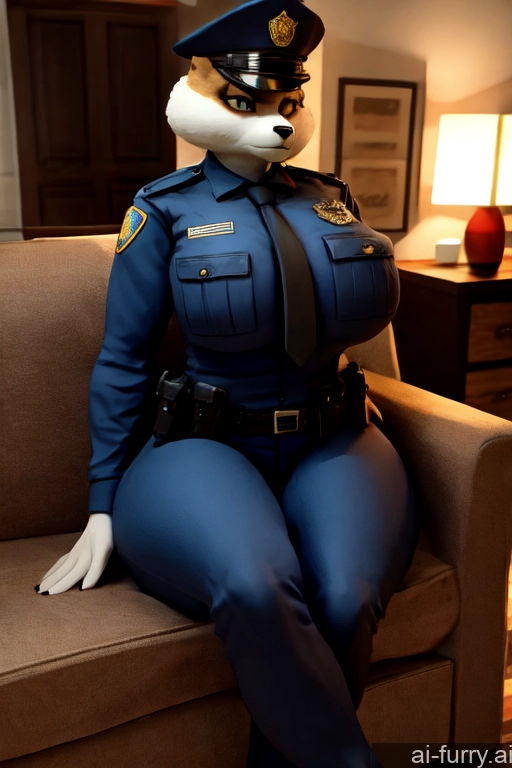 Huge Boobs One Police Milf Serious Couch Russian 3d 40s