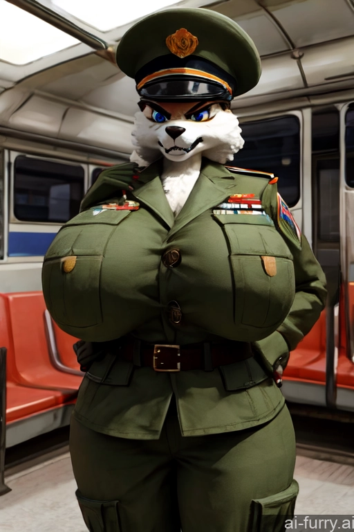 Train Huge Boobs Russian Milf Angry Hat 30s Military 3d Underwear