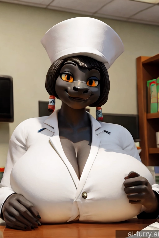 African Angel One 3d Huge Boobs Hospital Happy Doctor Hat 30s Milf