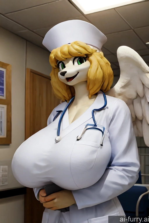 Milf Huge Boobs Angel 30s Hospital One Hat Happy Doctor 3d Japanese