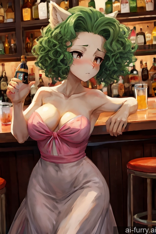 Orgasm Soft Anime Jumping Sad Fur 20s Small Ass Bar Green Hair Skinny Curly Hair Perfect Boobs Woman + Man Slicked Several Dress