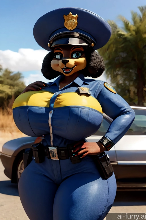 Happy 3d Car Police African One Huge Boobs Hat Bimbo 30s