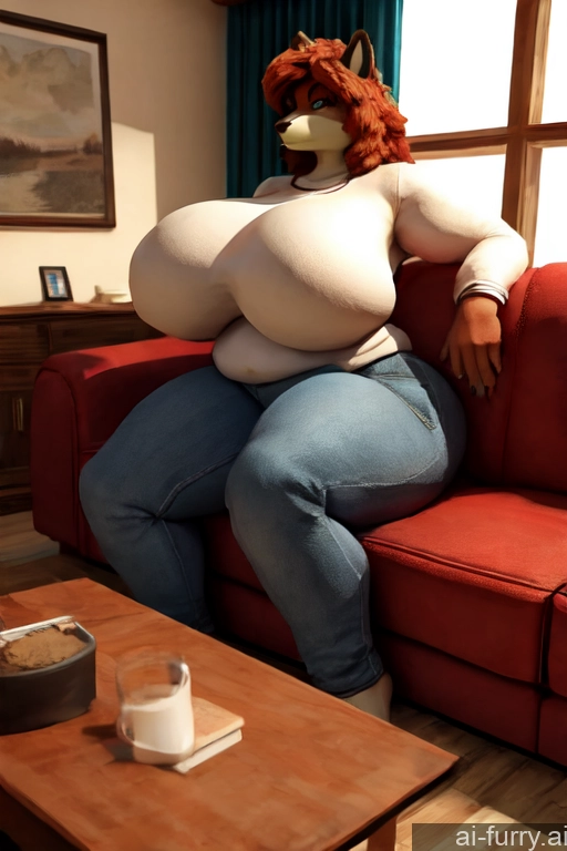 30s Milf Fat Shirt Russian Jeans Huge Boobs 3d One Serious Couch