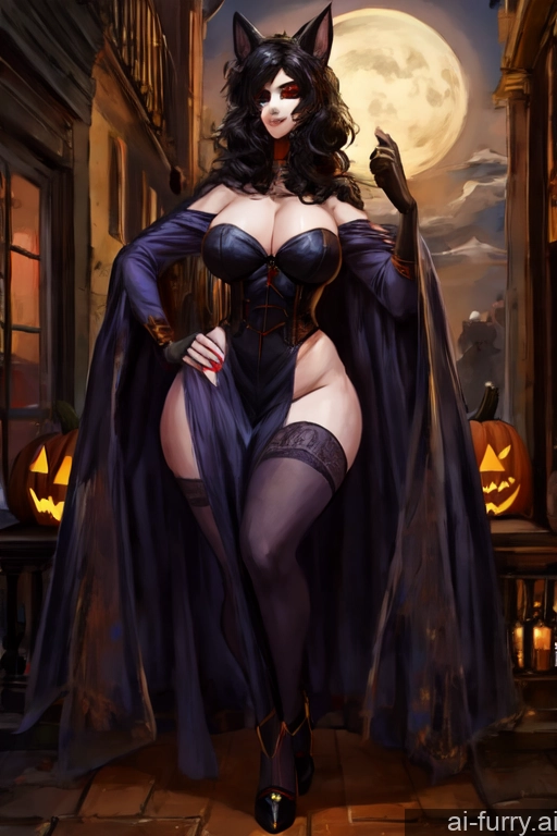 Black Hair Tall 20s Two Big Hips Italian Halloween Perfect Body