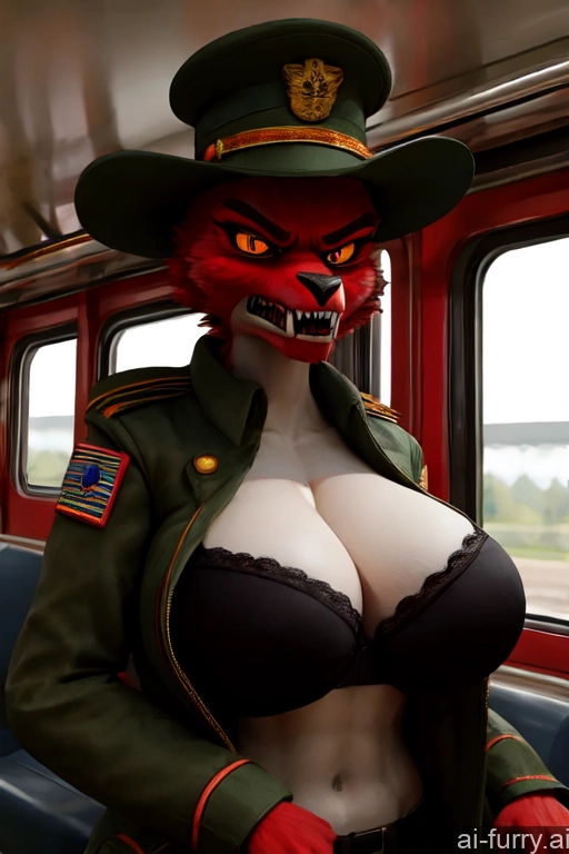 Bra Devil One Milf 3d 30s Angry Hat Huge Boobs Military Train Russian