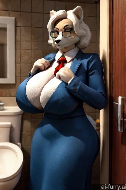 Dress 3d Milf One Bathroom 80s Russian Glasses Serious Huge Boobs