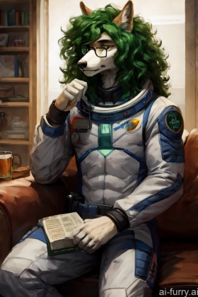 Curly Hair Long Hair Perfect Body One Serious Green Hair Teacher Space Suit 20s Sci-fi Armor Messy Athlete Couch Russian Film Photo Beer Skinny Detailed Greek Doctor Glasses