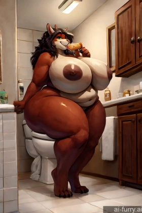 Beer Thick Fat Huge Boobs Chubby Big Hips Two Eating Woman Big Ass Bathroom Happy