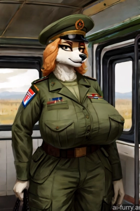 Milf Train 30s Russian One Huge Boobs Military