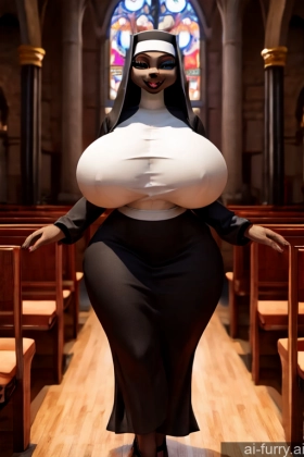 African 3d Nun Huge Boobs Lingerie Church One Bimbo Sexy Face 30s