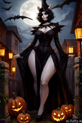 Big Hips Black Hair Two Perfect Body Italian Halloween Tall 20s