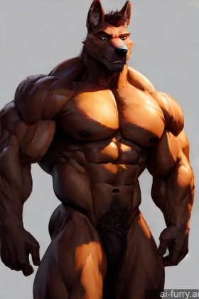 One Muscular Tall Bodybuilder