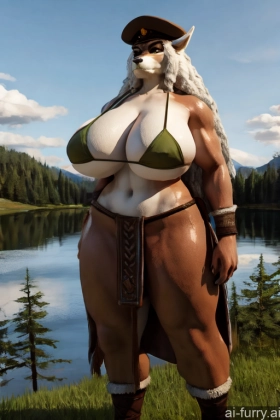 3d 30s Bikini Lake Serious Hat Russian Milf Viking Huge Boobs Two